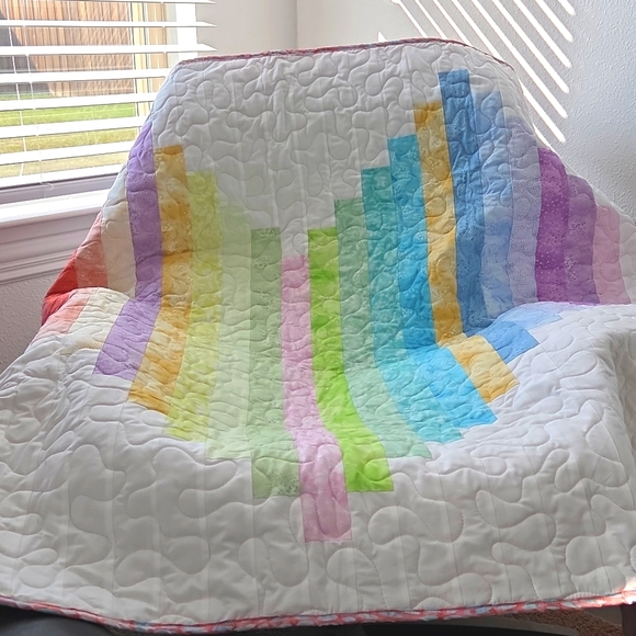 Multicolor Heart Quilt